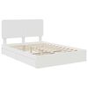 vidaXL Letto con Contenitore Bianco 140 x 190 cm Legno multistrato