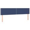 vidaXL Testiera Blu 200x5x78/88 cm in Tessuto