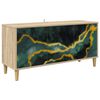vidaXL Mobile TV WIJHE 102 x 33 x 50 cm Sonoma Legno ingegnerizzato