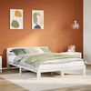vidaXL Letto senza Materasso Bianco 135x190 cm Legno Massello di Pino