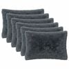 vidaXL Cuscino 6 pz HEERLEN Antracite 40 x 60 cm Fleece PV