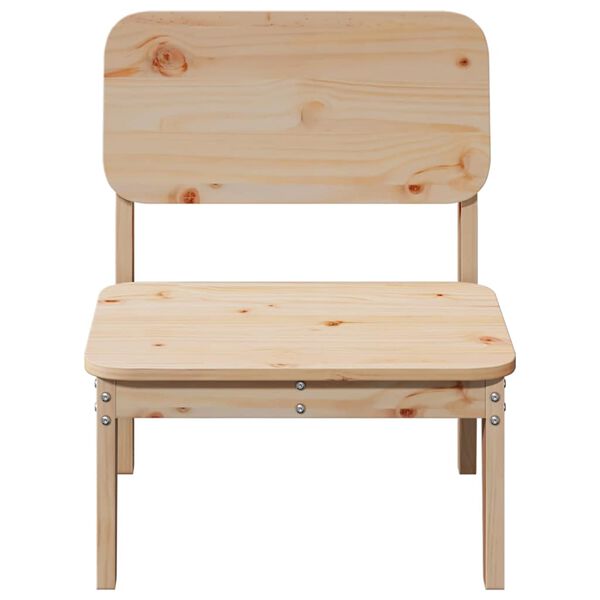 vidaXL Sedie da Giardino 2pz 60x52,5x72 cm Legno Massello di Pino