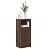 vidaXL Credenza con LED Rovere Marrone 42,5x34x100cm Legno Multistrato
