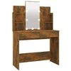 vidaXL Toeletta con LED Rovere Fumo 96x40x142 cm