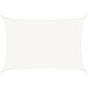 vidaXL Vela Parasole 160 g/m&sup2; Bianca 3x4 m in HDPE