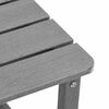 vidaXL Tavolo Laterale Adirondack Grigio chiaro 38 x 38 x 46 cm HDPE