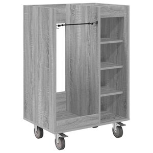 vidaXL Armadio per Golf con ruota Grigio Sonoma 65 x 45 x 98 cm