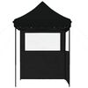 vidaXL Tenda Party Nero 200 x 200 x 306 cm Tessuto Oxford
