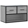 vidaXL Mobile TV Grigio Sonoma 60x31x39,5cm in Truciolato e Metallo