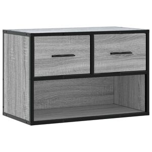vidaXL Mobile TV Grigio Sonoma 60x31x39,5cm in Truciolato e Metallo