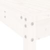 vidaXL Set Bar da Giardino 9 pz Bianco in Legno Massello di Pino