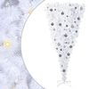 vidaXL Albero di Natale artificiale Bianco 180 cm PVC e Acciaio