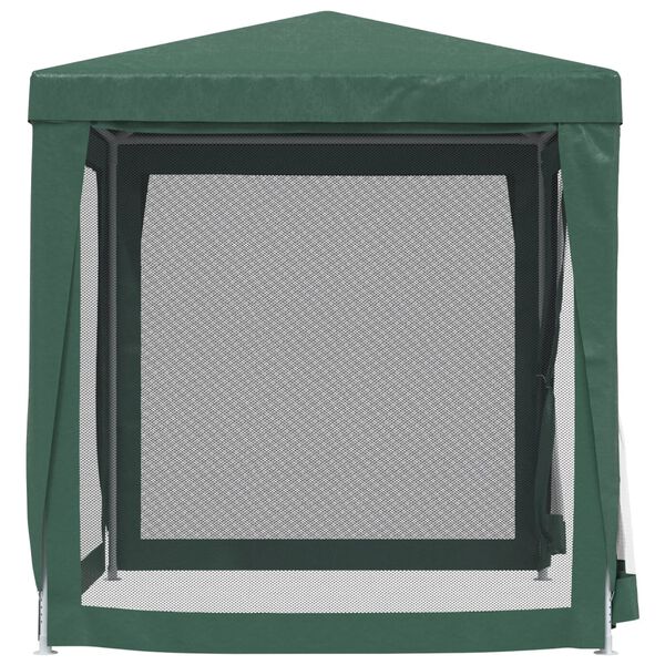 vidaXL Tenda per Feste con 4 Pareti Laterali in Rete Verde 2x2 m HDPE