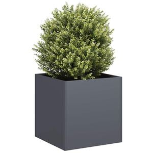 vidaXL Fioriera Antracite 40x40x40 cm in Acciaio Laminato a Freddo