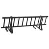 vidaXL Guardia per neve sul tetto Nero 300 x 29,5 x 34,5 cm Acciaio