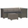vidaXL Divano da giardino 4 posti con cuscini aspetto rattan PP