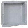 vidaXL Nicchia Doccia Grigio Opaco 41x36x10 cm