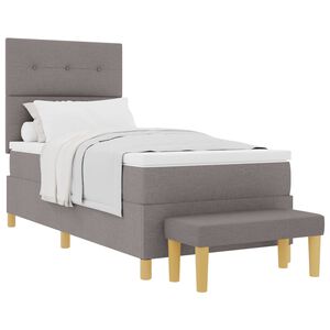 vidaXL Letto a molle con cuscino Talpa 200 x 80 cm Tessuto