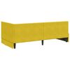 vidaXL Cornice del letto ad angolo Giallo 90 cm x 190 cm Velluto