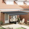vidaXL Tenda da Sole Retrattile Antracite 4,5x3 m Tessuto e Alluminio