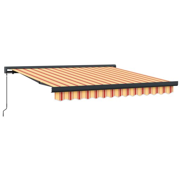 vidaXL Tenda Retrattile Giallo e Arancione 350 x 250 cm