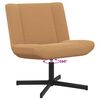 vidaXL Sedia girevole Beige 63 x 75 x 76 cm Pelle di Pecora