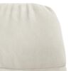vidaXL Sedia a Dondolo in Velluto Crema Bianco