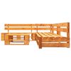 vidaXL Set Divani da Giardino Pallet 4 pz con Cuscini Grigi in Legno