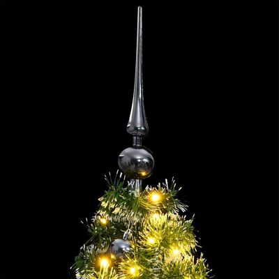 vidaXL Albero Natale Artificiale 150 LED Palline e Neve Fioccata 120cm