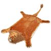 vidaXL Tappeto di Peluche a Forma di Leone 205 cm Marrone