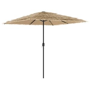 vidaXL Ombrellone Giardino con Palo in Acciaio Marrone 248x248x248 cm