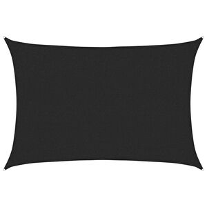 vidaXL Vela Parasole 160 g/m&sup2; Nera 2x2,5 m in HDPE