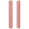 vidaXL Testiera a LED rosa 83x16x118/128 cm in Velluto