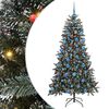 vidaXL Albero di Natale artificiale con 300 LED Verde 180 cm