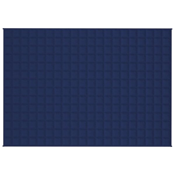 vidaXL Coperta Ponderata Blu 135x200 cm 10 kg Tessuto