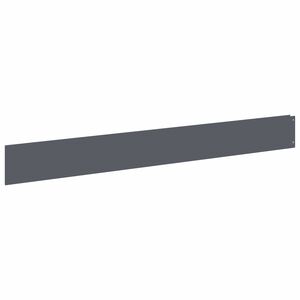 vidaXL Bordura per Prato 10 pz 100 x 12 cm Acciaio Antracite