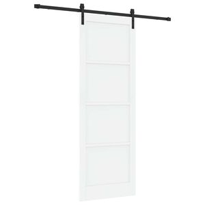 vidaXL Porta scorrevole Bianco e Nero 83 x 232 cm