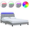vidaXL Giroletto senza Materasso Hanko Grigio Chiaro 140x190 cm Tessuto