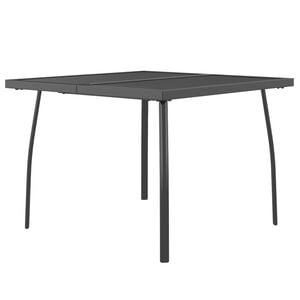 vidaXL Tavolo da Giardino Antracite 100x100x72 cm Rete d'Acciaio