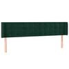 vidaXL Testiera ad Orecchio Verde Scuro 163x16x78/88 cm in Velluto