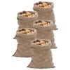 vidaXL Sacchi di iuta 5 pezzi 60x105 cm 100% iuta 220 gsm