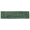 vidaXL Paravento da Balcone con Foglie Verde Scuro 400x100 cm