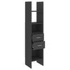 vidaXL Libreria Grigia 40x35x180 cm in Legno Multistrato