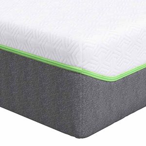 vidaXL Materasso Bianco e Grigio 80 x 200 cm Tessuto Jacquard