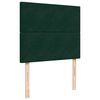 vidaXL Giroletto a Molle con Materasso Verde Scuro 120x200 cm Velluto