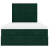 vidaXL Struttura Letto Pouf con Materassi 120x190 cm Velluto