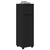 vidaXL Mobile da Bagno Nero 30,5 x 30 x 101 cm Legno multistrato