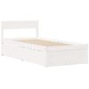 vidaXL Letto senza Materasso Bianco 90x200 cm Legno Massello di Pino