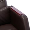 vidaXL Sedia da Ufficio Marrone in Similpelle