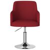 vidaXL Sgabello da Bar Rosso Vino in Tessuto